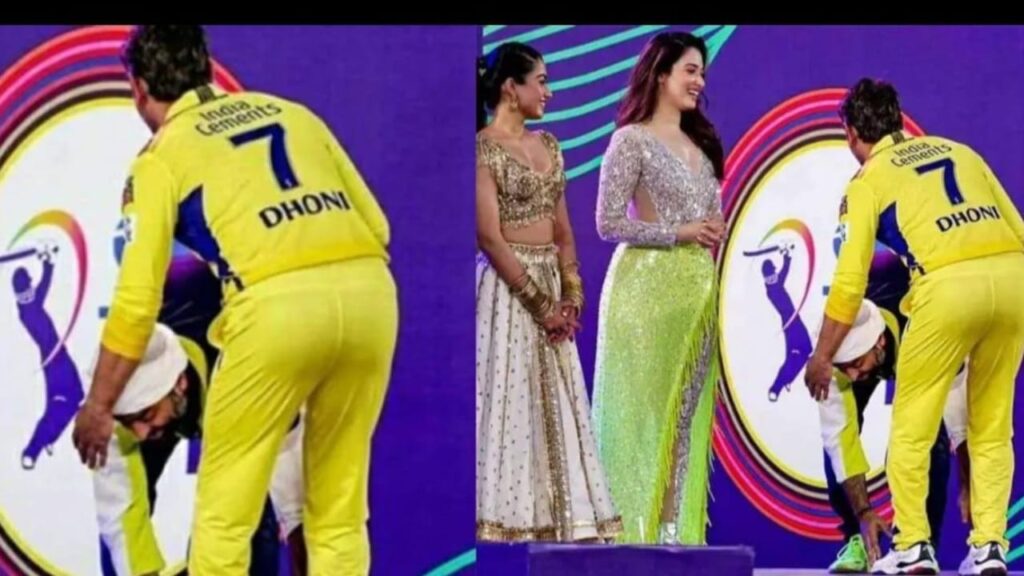 Arijit Singh Touches MS Dhoni's Feet during IPL 2023 Opening Ceremony