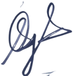 Subhman Gill's signature 