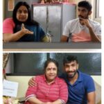 Jasprit Bumrah with his Mother