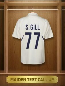 Subhman Gill's jersey 