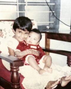 KL Rahul's childhood pic with his sister 