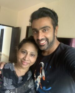 Ravichandran Aswini with his Mother 