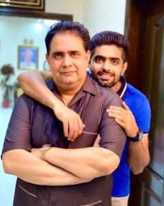 Azam Siddique, Babar Azam with his Father,