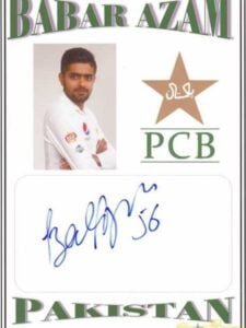 Babar Azam autograph