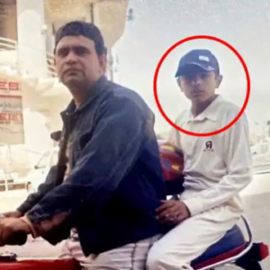 Babar Azam childhood photo with his father,