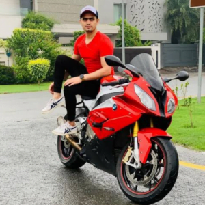 Babar Azam with his BMW RR 310, Babar Azam,