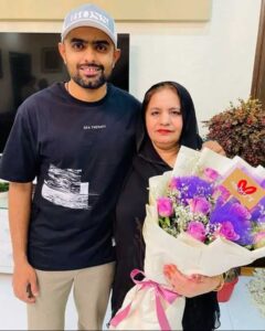 Babar Azam with his Mother,