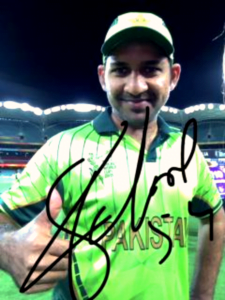 Sarfaraz Ahmed Autograph,