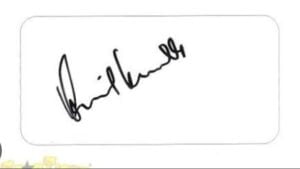 Anil Kumble signature 