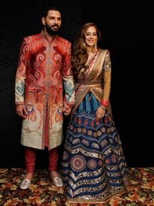 Yuvraj Singh with his wife Hazel Keech 