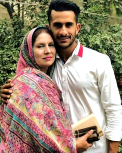 Hasan Ali with his Mother, Hasan Ali Mother,